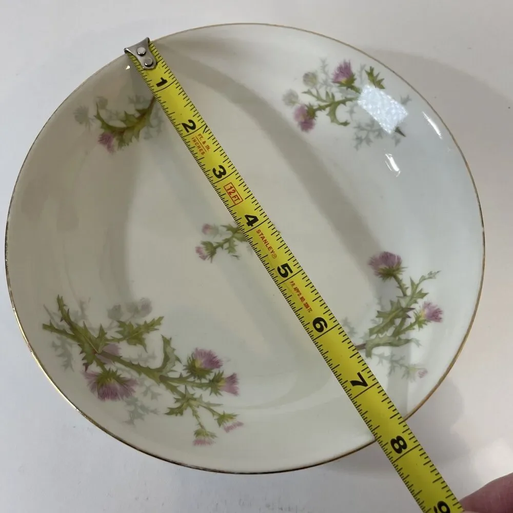 Limoges Pink Thistle 7 1/2” Salad Plate